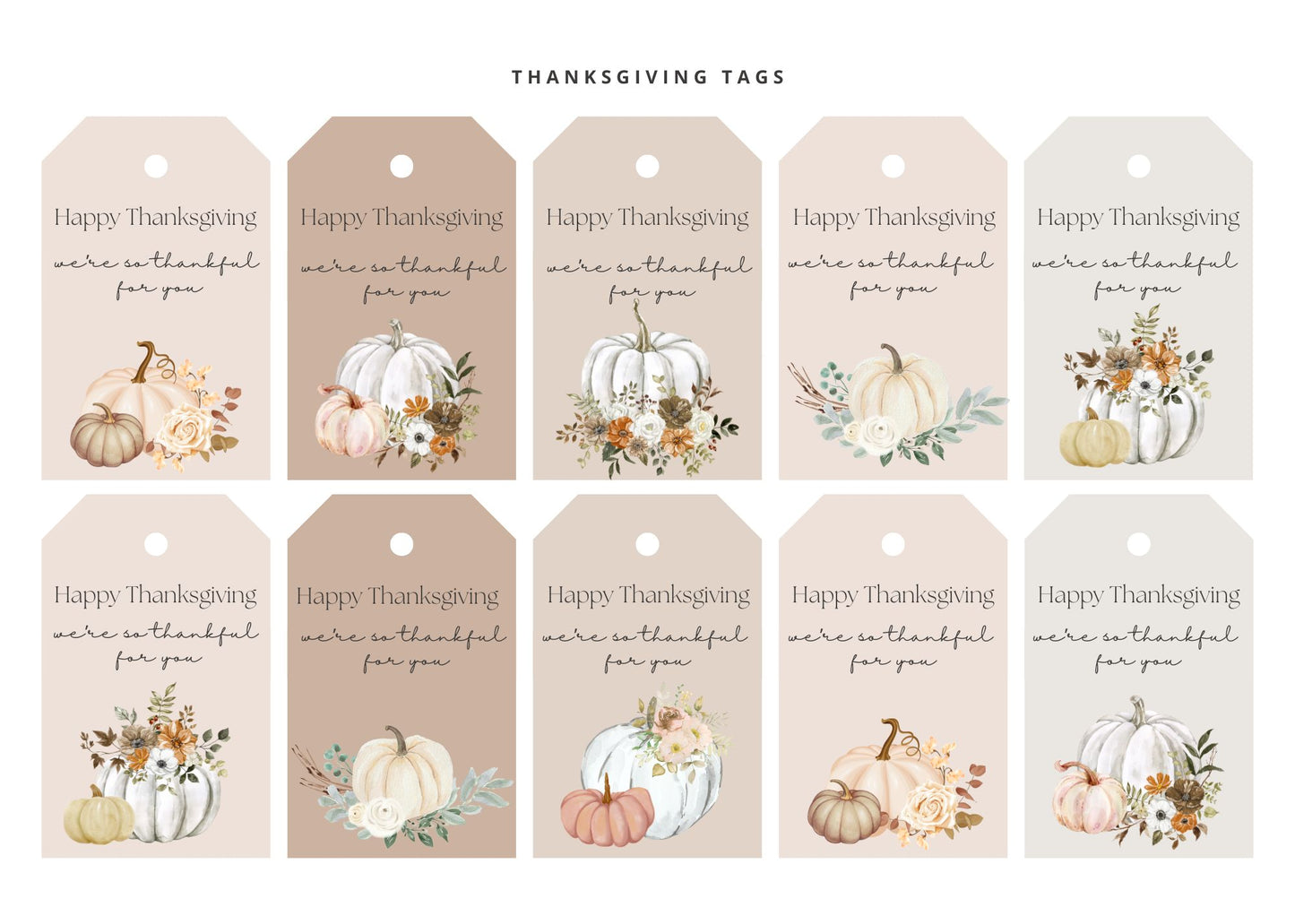 'We're so thankful for you' Tag